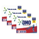 Kit 4 Lava-roupas Em Pó Omo Lavagem Perfeita 1,6kg