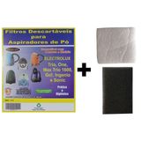 Kit Com 6 Sacos Descartáveis Aspirador De Pó Electrolux Trio + Filtros Motor