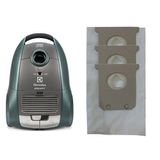 Kit Com 6 Sacos Descartáveis Aspirador Pó Electrolux Equipt Clario