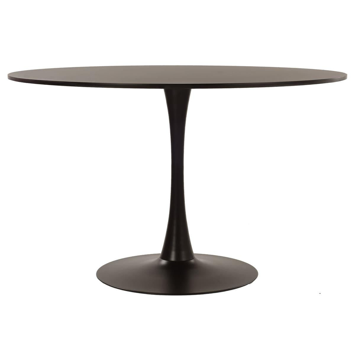 Mesa De Jantar Redonda Tulipa 120 Cm Preto