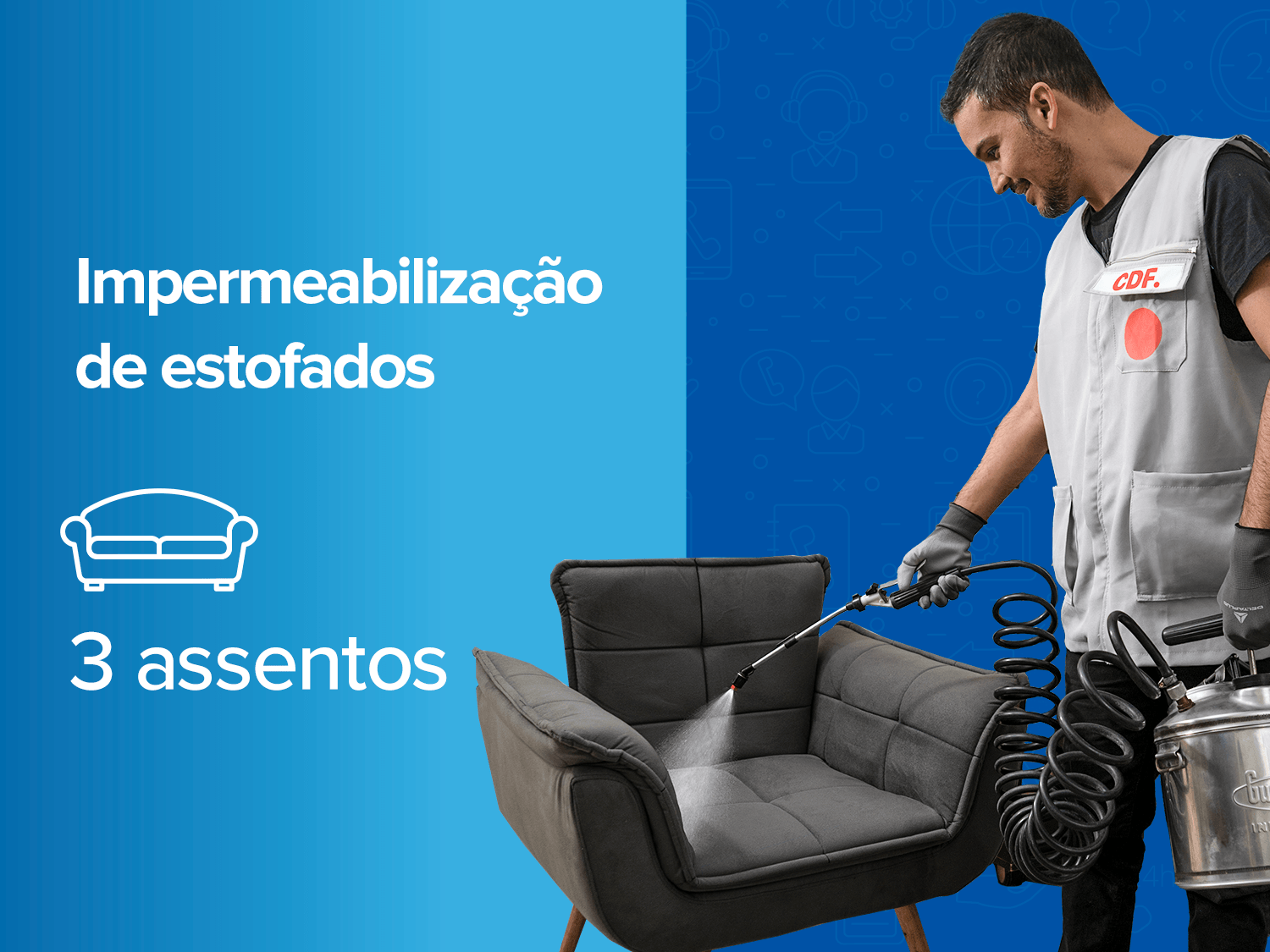 Impermeabilização de Estofados (3 assentos)