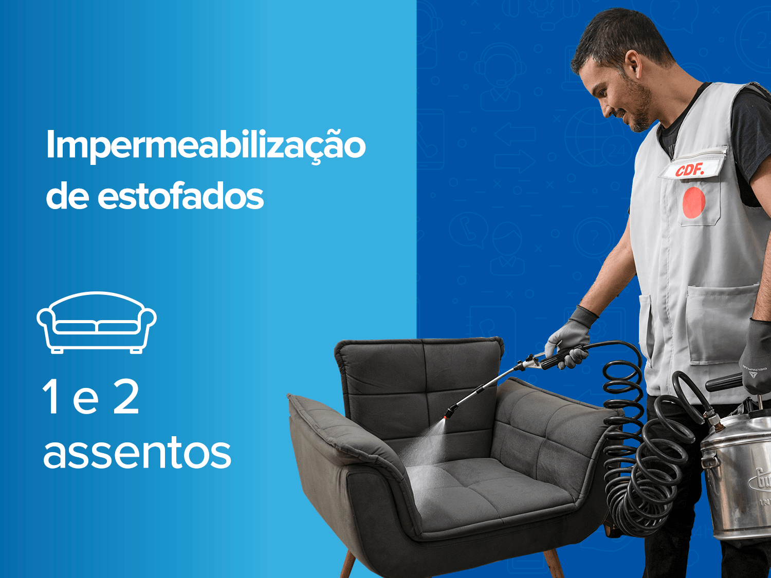 Impermeabilização de Estofados (1 e 2 assentos)