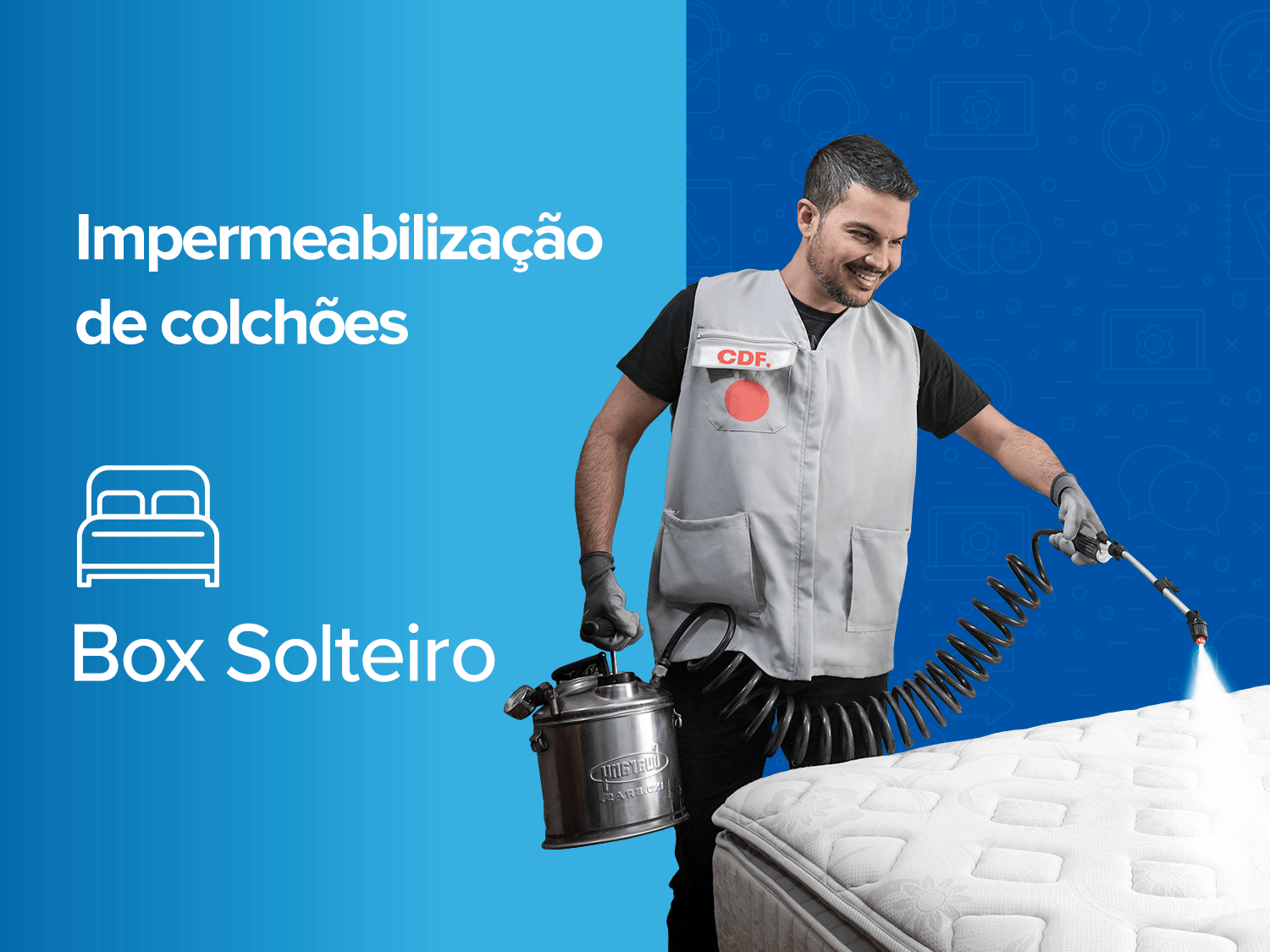 Impermeabilização de Colchão Box solteiro
