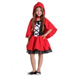 Fantasia Chapeuzinho Vermelho Infantil Luxo - Era uma vez M