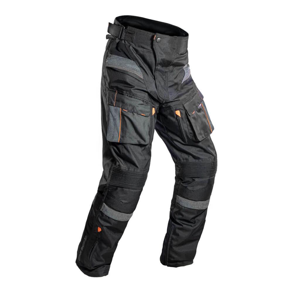 Calça Armor Texx Masculina Moto Impermeável Viagem Frio - Cinza E Laranja - L