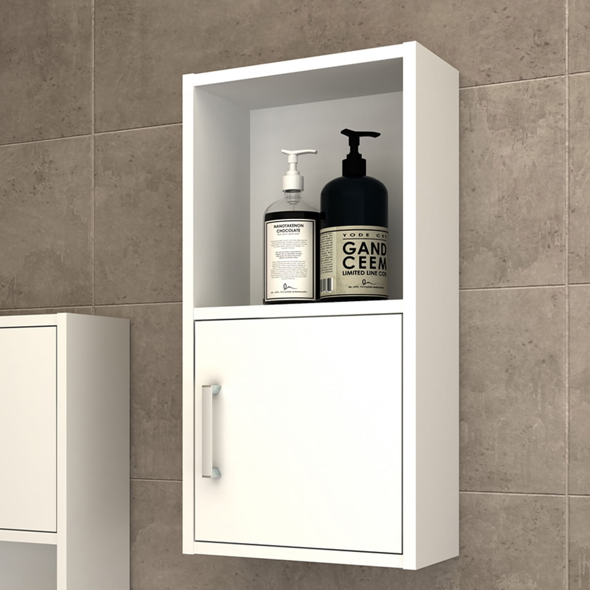 Armário Aéreo Smart 1 Porta 30x60cm Bosi Branco