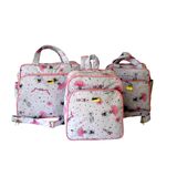 Kit Bolsa Mala Bebê Mochila Menina Bailarina 3pçs Enxoval