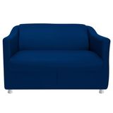 Namoradeira Decorativa Bia 100 Cm Suede Azul Marinho