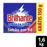 Lava Roupas Em Pó Brilhante Roupas Brancas E Coloridas Limpeza Total 1,6kg Grátis 150g