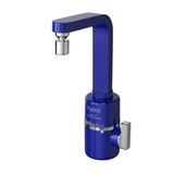 Torneira Elétrica Slim 4t De Bancada Azul Hydra 127V