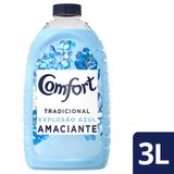 Amaciante De Roupa Diluído Comfort Explosão Azul Toque De Baunilha 3l