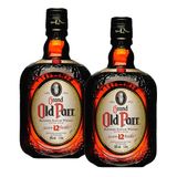 Whisky Escocês Old Parr 12 anos 1L com 2 unidades