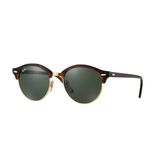 Óculos de Sol Ray Ban CLUBROUND RB4246 Tartaruga Lente Verde Clássica G-15