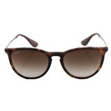 Óculos De Sol Ray Ban Erika Rb4171 Tartaruga Emborrachada Lente Marrom