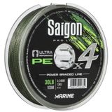 Linha Multifilamento Saigon X4 0,15mm 15lb 100m Verde