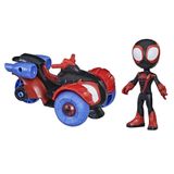 Boneco E Veiculo Spidey And His Amazing Friends Aracno Triciclo Miles Hasbro