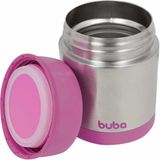 Potinho Infantil Aco Inox Termico 350ml Rosa Buba