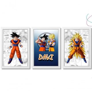 Quadro Decorativo Desenhos Dragon Ball Z Goku em Promoção na
