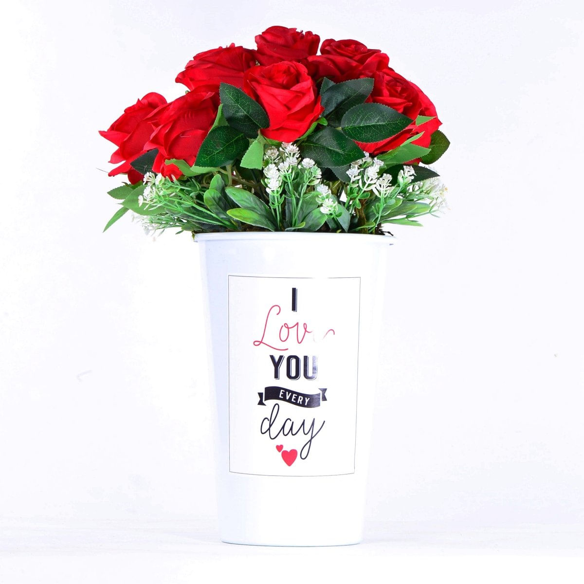 Arranjo de Rosas Vermelhas For You Branco - Carrefour - Carrefour