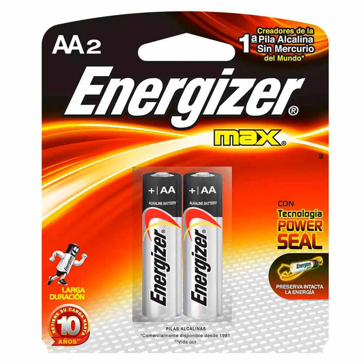 PILHA ENERGIZER MAX SM PEQUENA AA2 COM 2