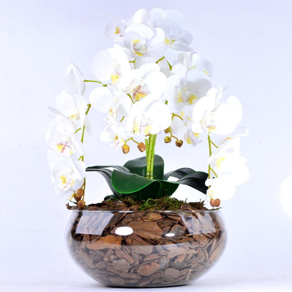 Arranjo Centro de Mesa de Orquídea Branca 3D - Carrefour - Carrefour