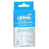 Fio Dental Oral-b Glide Threader 1 Cada (30 Pacotes De Uso Único) Da Oral-b (pacote Com 2)