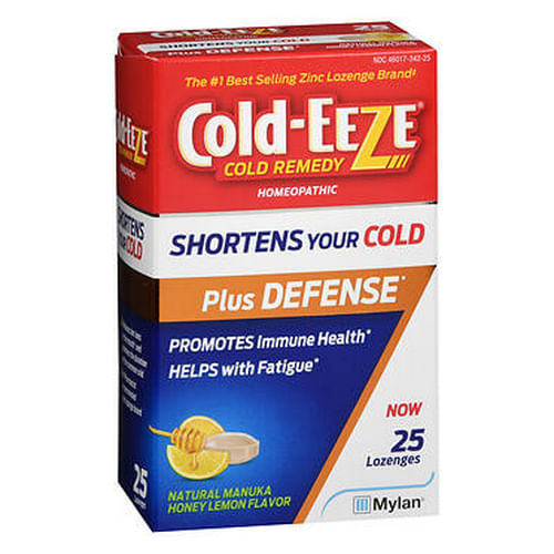 Cold Eeze Plus Defense Natural Manuka Honey Lemon Flavor 25 Lozenges By Cold-eeze