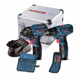 Furadeira Parafusadeira Bosch GSR 120 Li + Chave de Impacto GDR 120 Li, com Maleta, 12 Volts