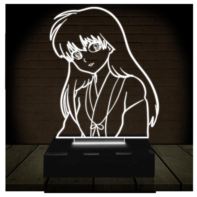 Luminária Led 3d | Kagome Higurashi Inuyasha| Abajur