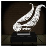 Luminária Led 3d | Harry Potter Hp Pombo De Ouro Abajur