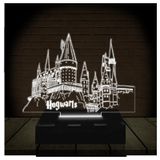 Luminária Led 3d | Harry Potter Hogwarts | Abajur