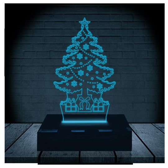 Luminária Led 3d | Natal Árvore | Abajur - Carrefour