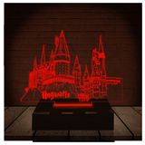 Luminária Led 3d | Harry Potter Hogwarts | Abajur