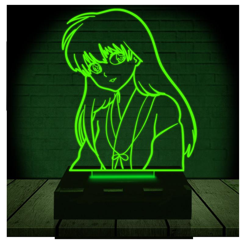 Luminária Led 3d | Kagome Higurashi Inuyasha| Abajur