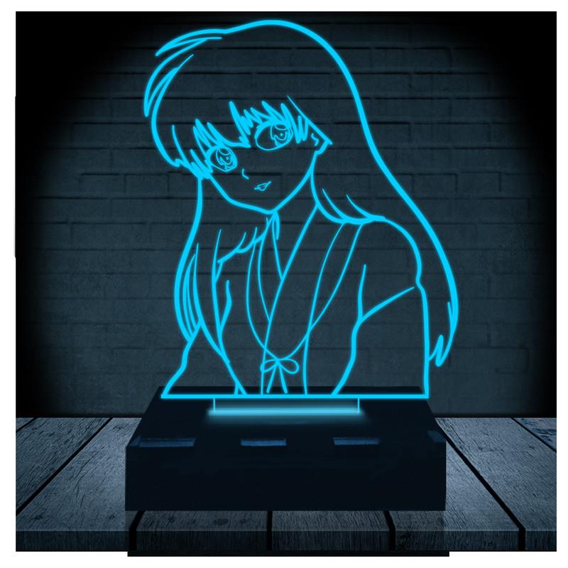 Luminária Led 3d | Kagome Higurashi Inuyasha| Abajur