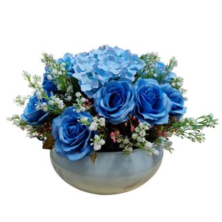 Flores artificiais azul em promoção | Carrefour