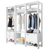 Módulo Guarda Roupa Closet Casal 1 Porta 2 Gavetas Titan Branco Velluto - Móveis Leão