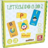 Brinquedo Pedagogico Madeira Letras do a AO Z 78 Pecas