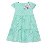 Vestido Infantil Feminino Trick Nick Festa Aplique De Flor Laise