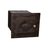 Forno Ferro Fogão a Lenha Pequeno Porta de Ferro 50x35x30cm