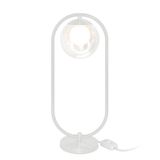 Abajur Luminaria De Mesa De Luxo Moderna Aro Harmony Branco