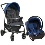 Carrinho de Bebê Travel System Burigotto Ecco + Touring X Azul