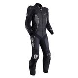 Macacão Moto 2 Peças Pista Couro Motociclista Esportivo Texx - M - Preto E Cinza