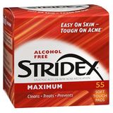Almofadas De Cuidados Diários Stri-dex Força Máxima 55 Cada Por Stri-dex (pacote Com 6)