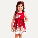 Vestido Infantil Com Strass Milon Estampado - 6