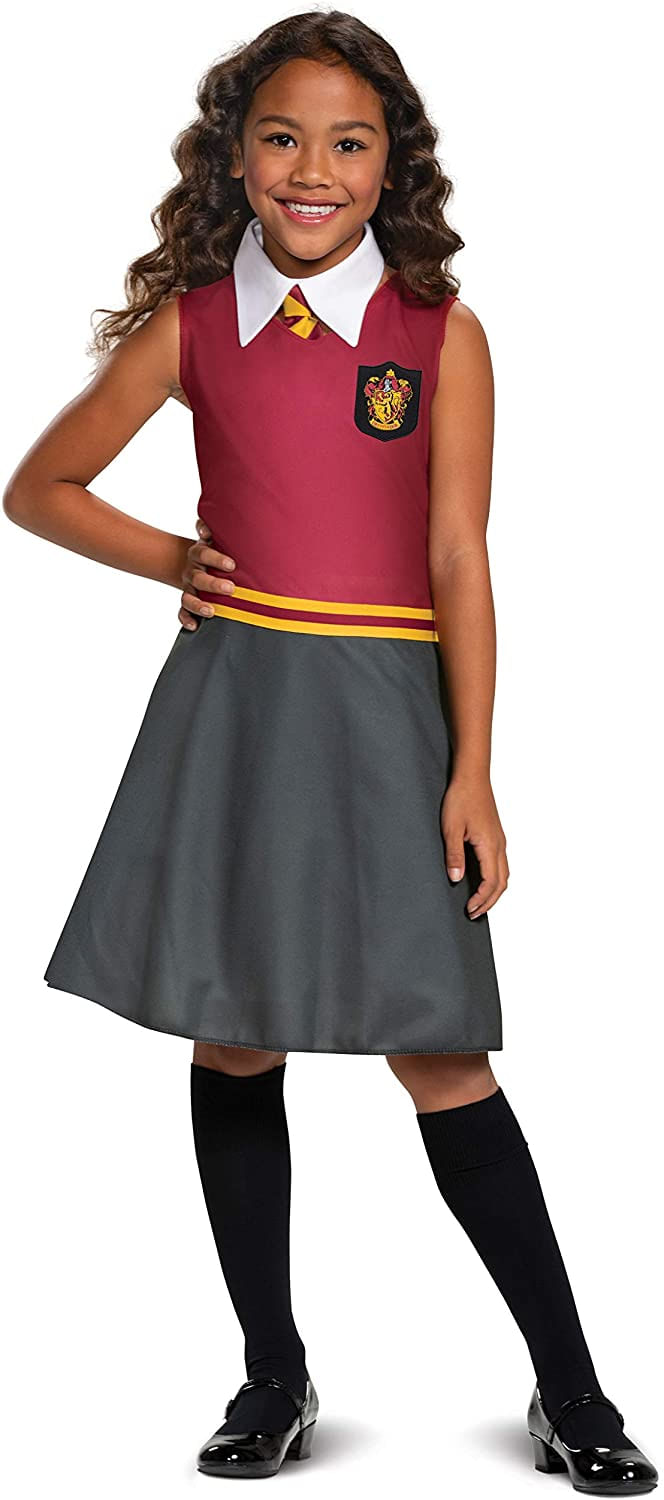 Vestido Harry Potter, Roupa Oficial De Fantasia Do Mundo Mágico De Hogwarts, Vestido Clássico De Tamanho Infantil Com Gola E Gravata