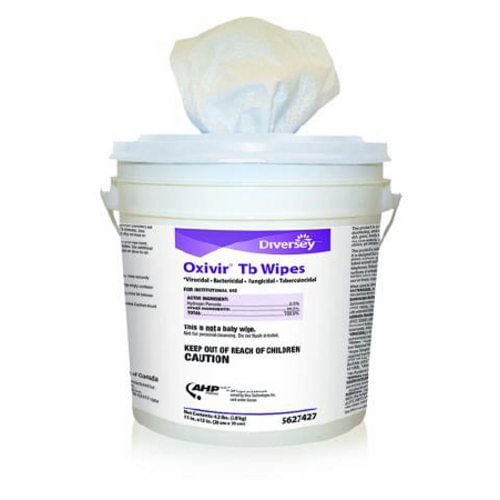 Limpador De Desinfetante De Superfície Oxivir Tb Álcool Baseado Em Álcool Wipe 160 Conde Nãosterile Recipiente Cereja Almo 160 Contagem Por