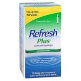 Recipientes Descartáveis Para Colírios Lubrificantes Refresh Plus 70 Unidades Da Refresh (pacote Com 2)