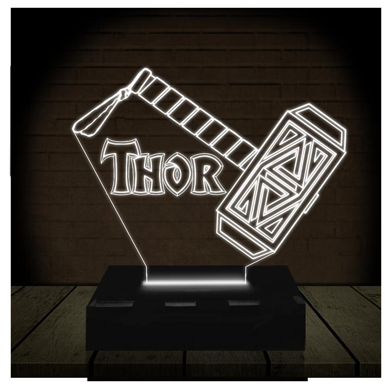 Luminária Led 3d | Martelo Thor Mjolnir Abajur - Carrefour