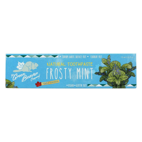 Pasta De Dente Natural Frosty Mint 2,5 Fl Oz Da Green Beaver (pacote Com 4)